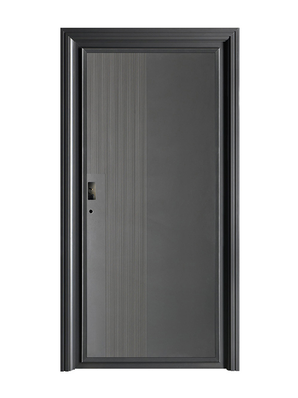 Aluminum-wood armored door