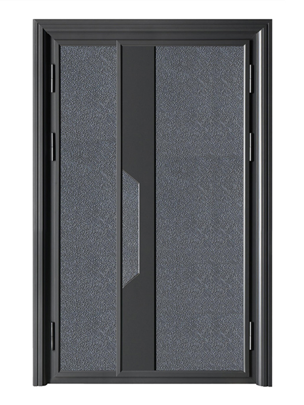 Aluminum-wood armored door